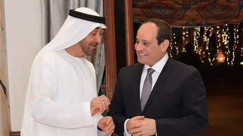 الرئيس السيسى يودع الشيخ محمد بن زايد آل نهيان في ختام زيارته لمصر