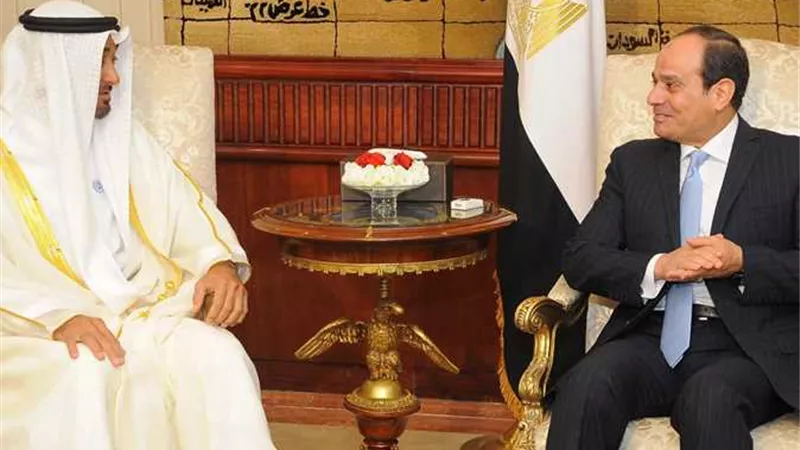 السيسى والشيخ محمد بن زايد يبحثان تطوير التعاون فى جميع المجالات