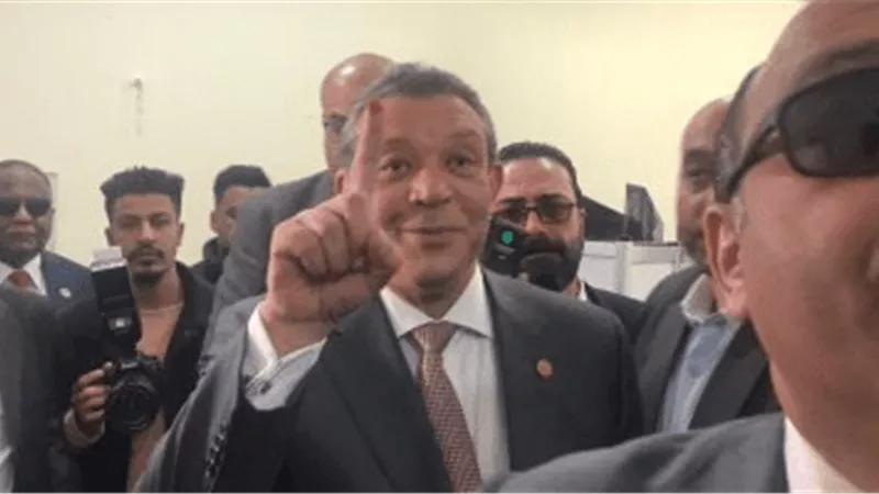 المرشح الرئاسي حازم عمر يُدلي بصوته في انتخابات الرئاسة 2024