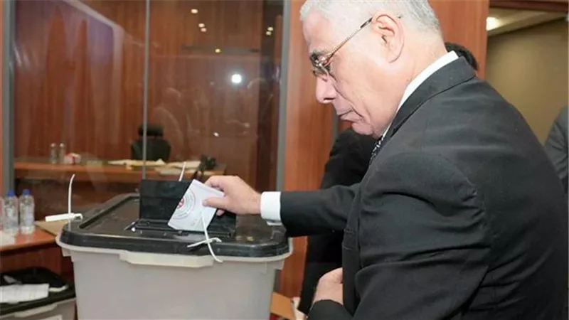 النائب العام يُدلي بصوته في الانتخابات الرئاسية 2024.. صور