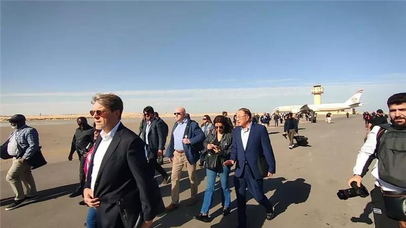 وفد مجلس الأمن يطلع على معوقات دخول المساعدات الإنسانية لغزة