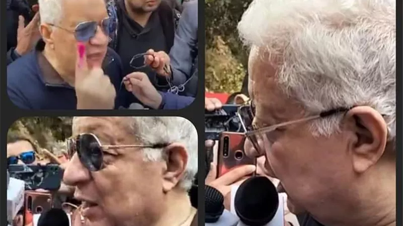 مرتضى منصور يدلي بصوته في الانتخابات الرئاسية