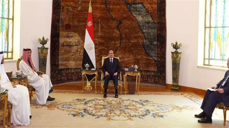 السيسى ورئيس وزراء قطر يناقشا التصعيد العسكري في رفح