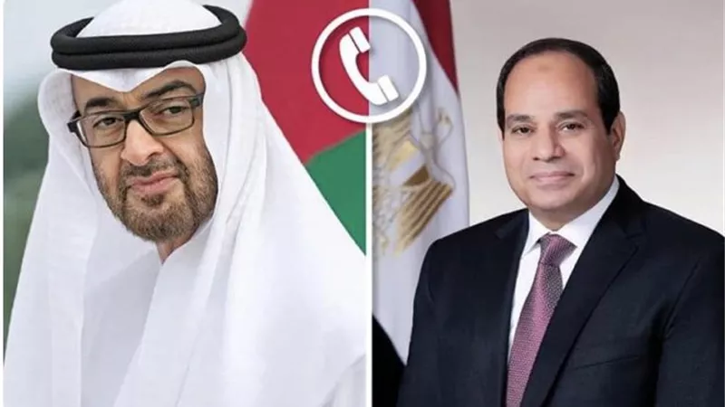 الرئيس السيسي ومحمد بن زايد يتبادلان هاتفيًا التهنئة بمناسبة حلول عيد الفطر المبارك
