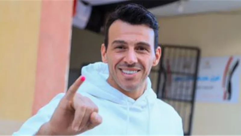 رامي رضوان يشارك بصوته في الإنتخابات الرئاسية