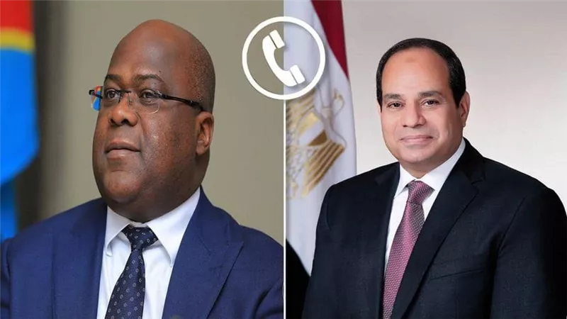السيسي يتلقى اتصالًا هاتفيًا من رئيس الكونغو الديمقراطية