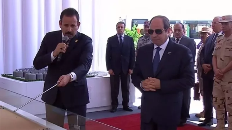 السيسي في جولة تفقدية لـ مشروع مستقبل مصر بالضبعة الجديد