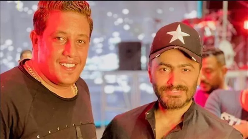 تامر حسني يهنئ حمو بيكا على مولودته 