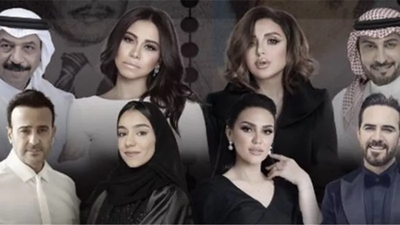 شيرين وأنعام وصابر الرباعي.. أبرز نجوم الوطن العربي في ليلة 