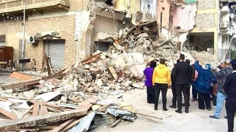 انهيار مبنى تحت الانشاء وراء مصرع شخص بالقاهرة الجديدة