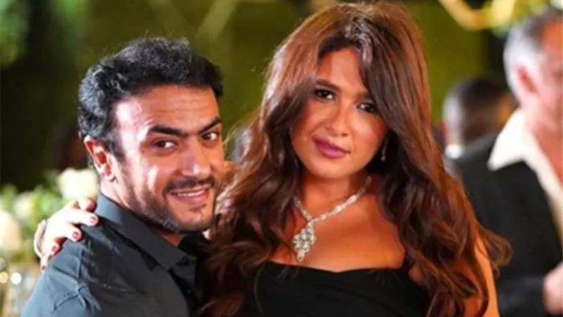 ياسمين عبد العزيز تهنئ العوضي على فيلمه الجديد 