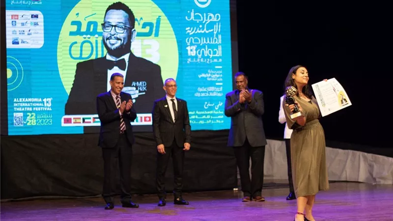 مهرجان الإسكندرية المسرحي الدولي يُكرم الفنان احمد رزق (صور)