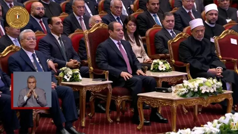 السيسي يشهد احتفالية وزارة الأوقاف بليلة القدر