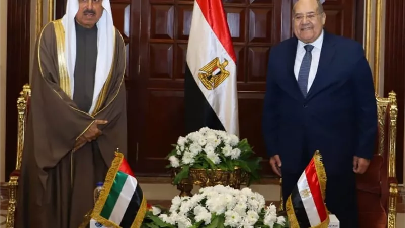 رئيس الشيوخ يستقبل رئيس المجلس الوطني الاتحادي الإماراتي