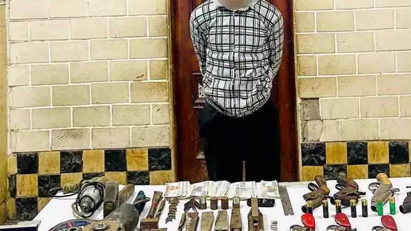 ضبط ورشة بدون ترخيص لتصنيع الاسلحة النارية بـ بلبيس