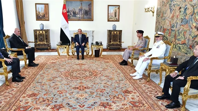 السيسي يلتقي بوزير دفاع إيطاليا ورئيس هيئة أركان القوات المسلحة