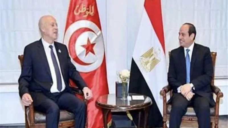 السيسي يؤكد تطلع مصر إلى تطوير العلاقات الوثيقة مع تونس