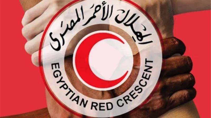 الهلال الأحمر المصري ينشئ مخيما إغاثيًا في خان يونس
