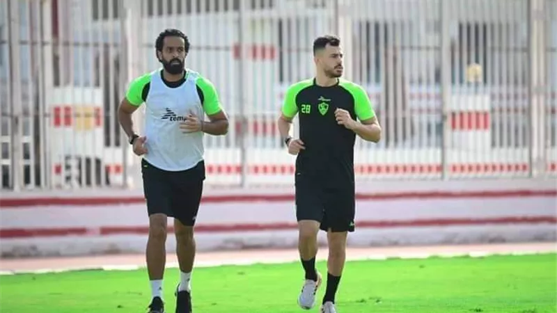 تدريبات بالكرة لمدافع الزمالك استعداداً للعودة للمباريات