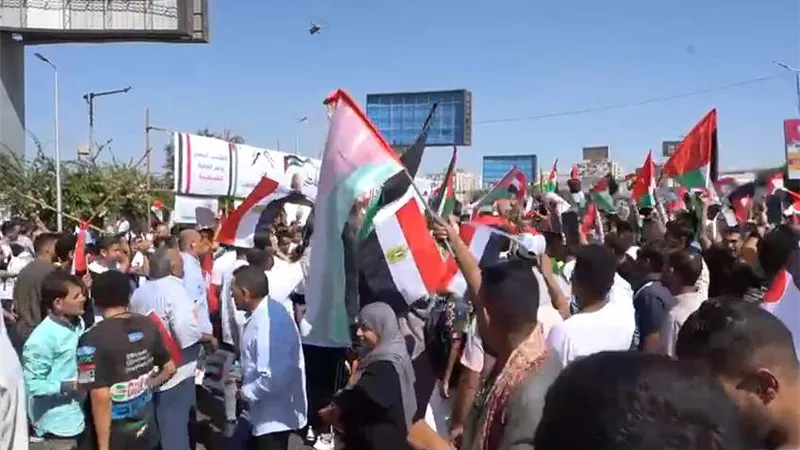 بإعلام فلسطين.. آلاف المصريون يشاركون بمسيرات حاشدة لدعم القضية الفلسطينية (صور)