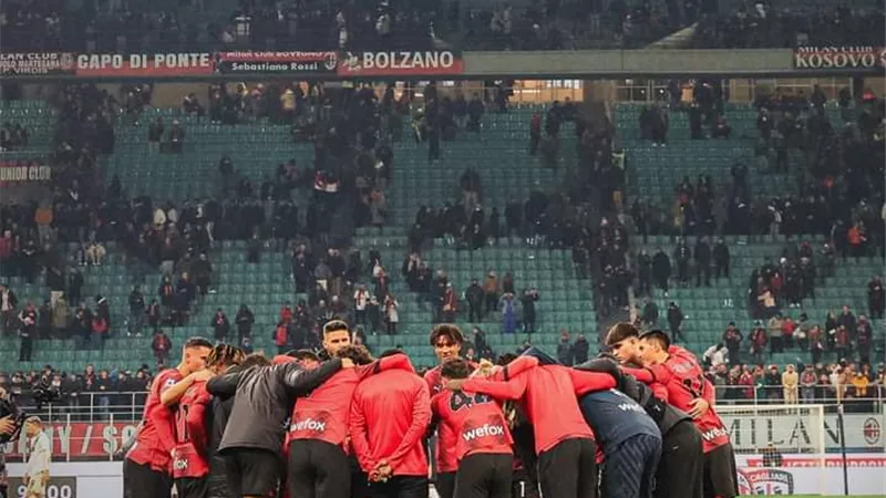 الليلة.. ميلان يصطدم بكالياري في دور الـ16 لكأس إيطاليا