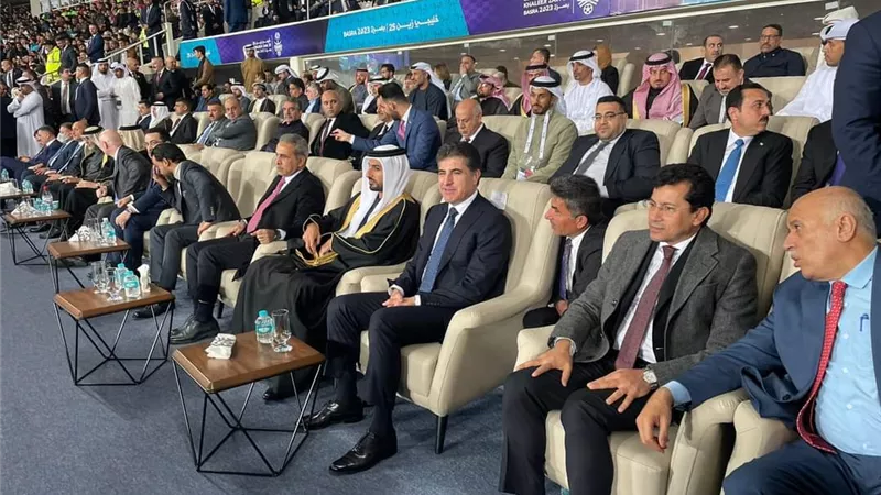 وزير الرياضة يشهد افتتاح كأس الخليج العربي بالعراق