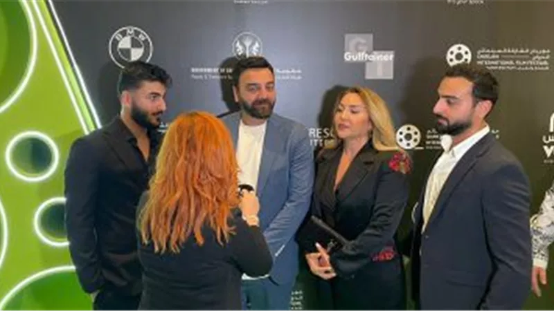 سامر المصرى في عرض فيلمه 