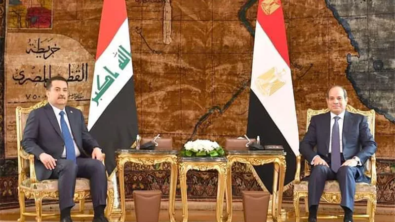 السيسى يؤكد دعم مصر الثابت والراسخ لأمن واستقرار العراق