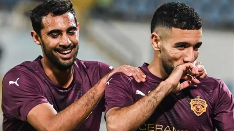 سيراميكا كليوباترا يفوز على المقاولون بثنائيه نظيفه