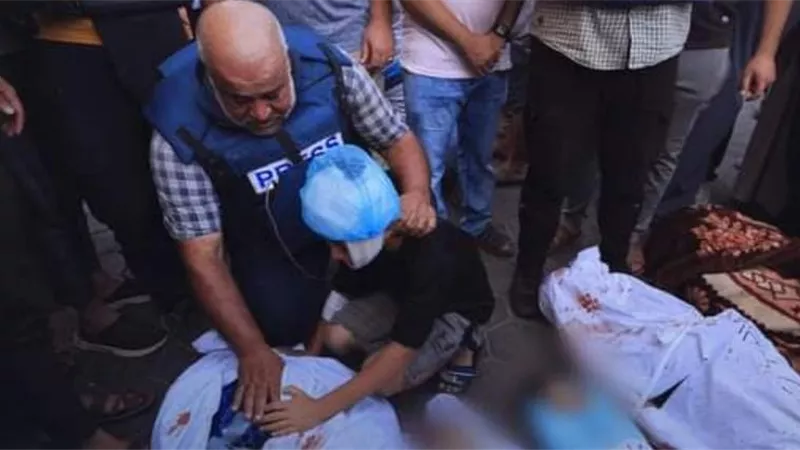 استشهاد عائلة المراسل الفلسطيني وائل الدحدوح في قصفٍ على غزة