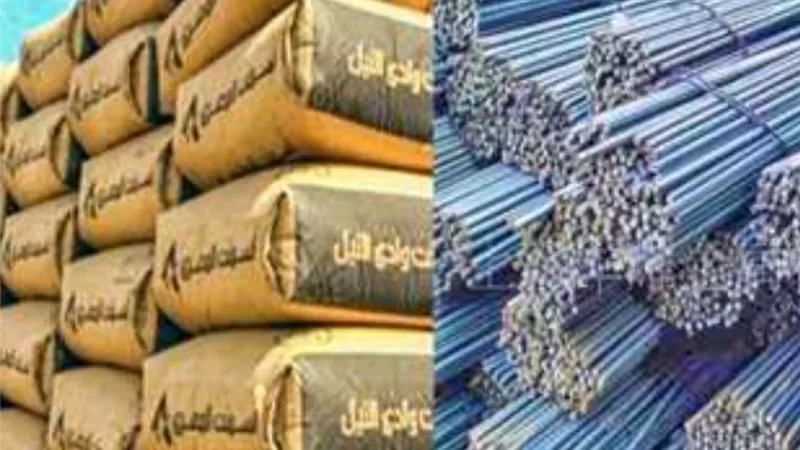 إرتفاع طفيف في أسعار الحديد والأسمنت بالأسواق التجارية