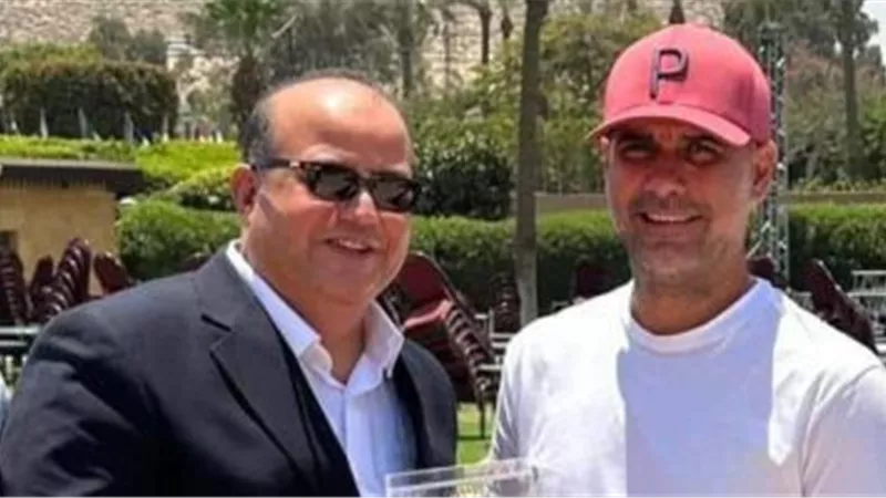 بالصور.. جوارديولا يقضى إجازته فى مصر بعد تحقيق الثلاثية التاريخية