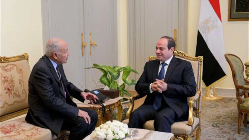 الرئيس السيسي يستقبل أمين عام جامعة الدول العربية