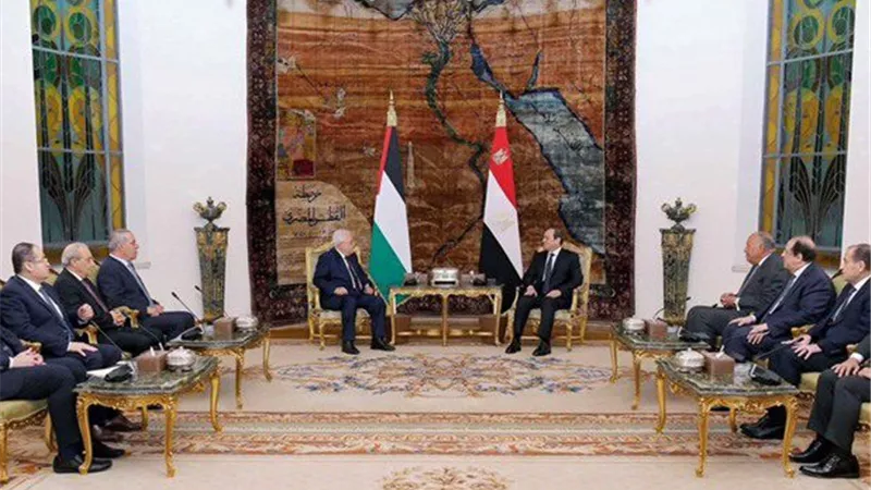 الرئيس السيسي ونظيره الفلسطيني يؤكدان رفضهم لتصفية القضية الفلسطينية