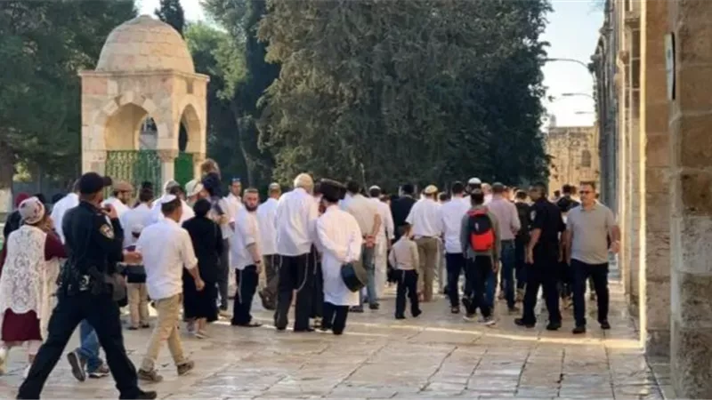 بحماية من شرطة الإحتلال.. مستوطنون يقتحمون المسجد الأقصى