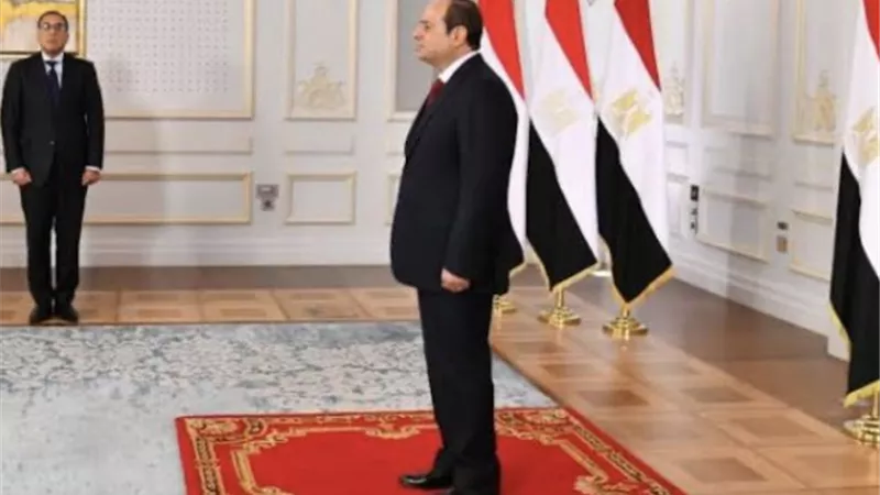 رؤساء الهيئات القضائية الجدد يؤدون اليمين الدستورية أمام السيسي