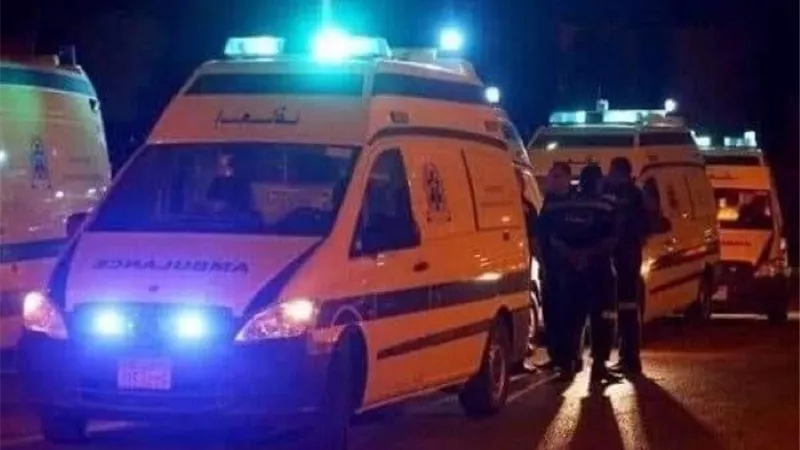 انقلاب سيارة ربع نقل بطريق السويس يُصيب 15 عاملًا