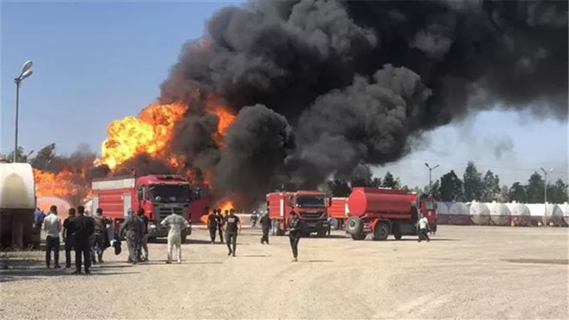 حريق هائل يلتهم ورشة كاوتش بالمنيا دون أضرار بشرية