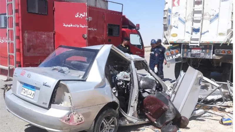 بالصور.. الموت يفجع 5 أشخاص من أسرة واحدة بطريق العلمين
