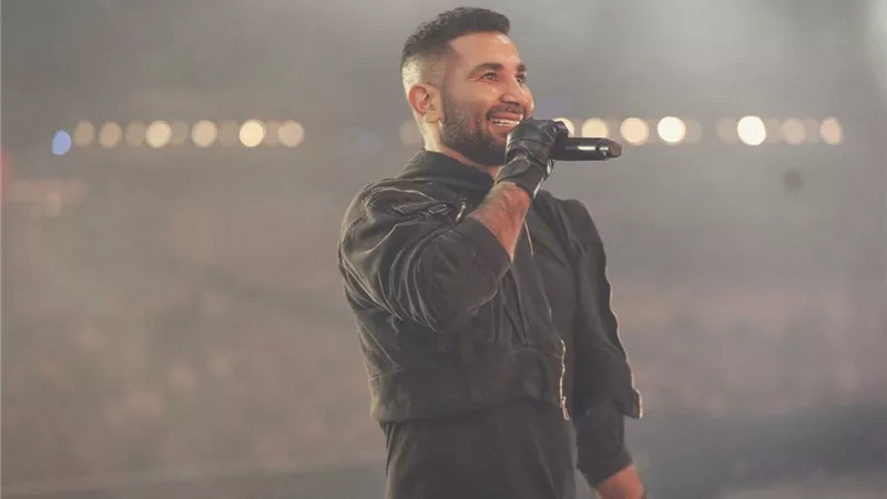 أحمد سعد يروج لأغنية 