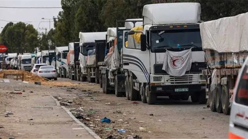 الأمم المتحدة: 168 شاحنة مساعدات تعبر يوميا إلى قطاع غزة