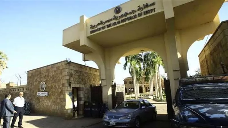 حقيقة تعرض السفارة المصرية لدي الخرطوم للإتلاف