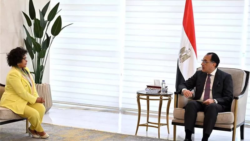 «مدبولي» يستقبل المديرة التنفيذية لوكالة الاتحاد الأفريقي للتنمية 