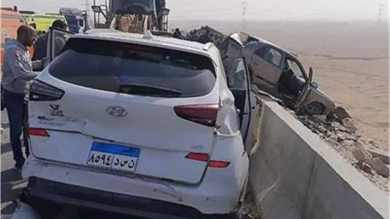 تفاصيل إصابة شخصين خلال حادث مروري بمحافظة القليوبية