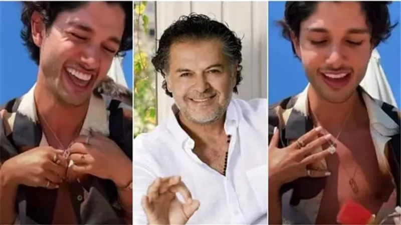 بسلسلة ومونكير.. نجل راغب علامة يثير الجدل على السوشيال ميديا