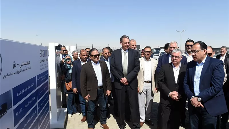 مدبولي يشهد افتتاح المركز اللوجيستي لشركة مرسيدس