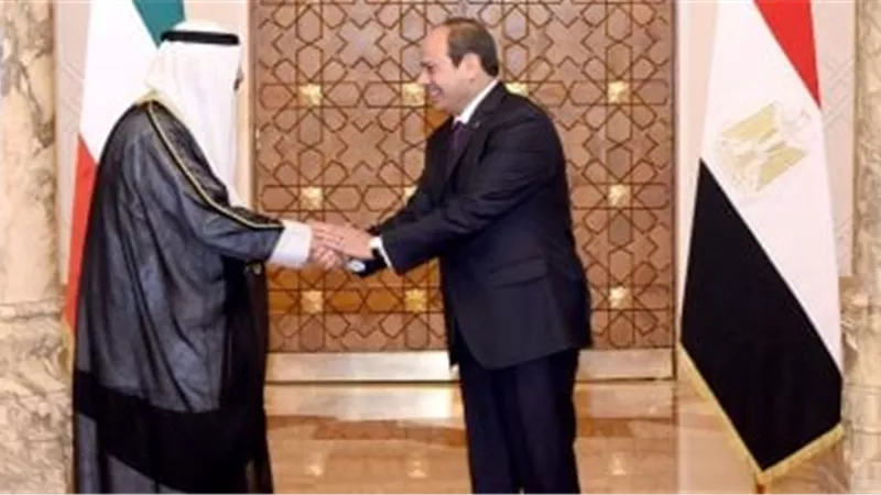 أمير الكويت يؤكد رفض بلاده التام لأي إجراء يمس بحقوق مصر في مياه النيل
