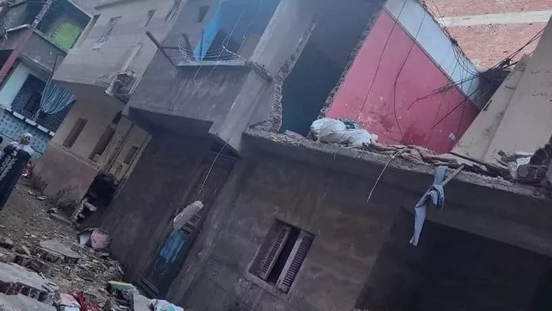 انفجار أسطوانة غاز وراء انهيار منزل في الدقهلية