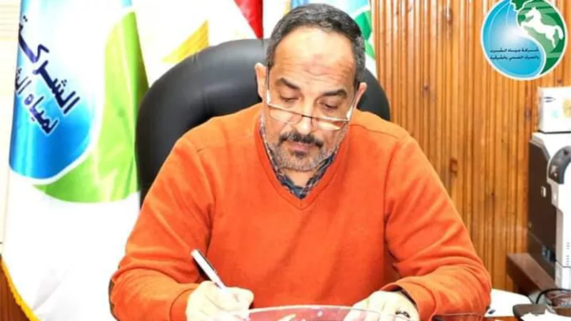 مياة الشرقيه: عامر يتابع مشروع إنشاء رافع صرف صحى إصلاح بالحسينية