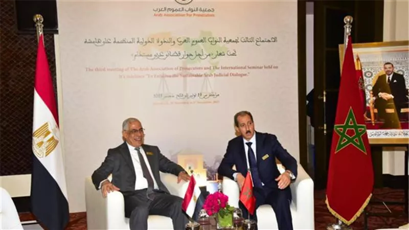 النائب العام يلتقي نظيره في المملكة المغربية